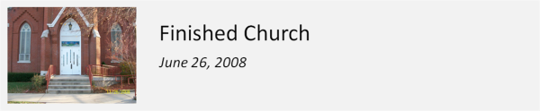 Finished Church